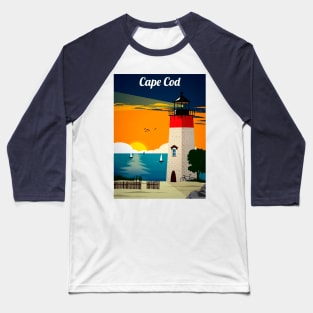 Vintage Travel Poster - Cape Cod Baseball T-Shirt